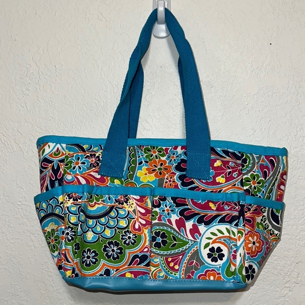 Buckhead Betties Promenade Mini Everyday Tote Bag Paisley Floral Multicolor NEW